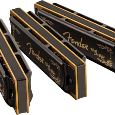 Fender Blues DeVille Harmonica PACK OF 3 with Case - Keys C, G, A image 4