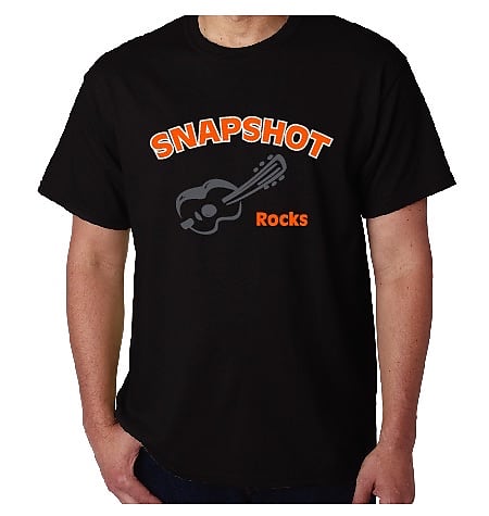 SNAPSHOT ROCKS  T-Shirt (medium) Black image 1