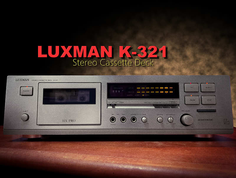 Luxman K-321 RARE Vintage Stereo Cassette Deck  			