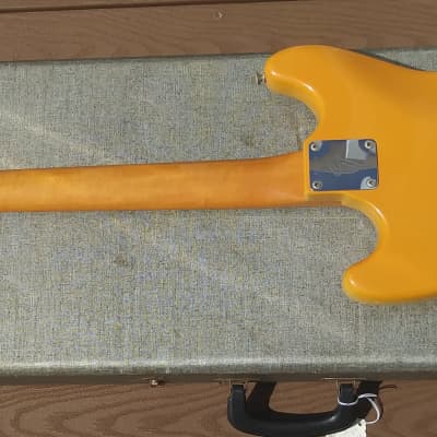 Fender Mustang Bass Competition Orange Matching Headstock RARE 1968 image 9