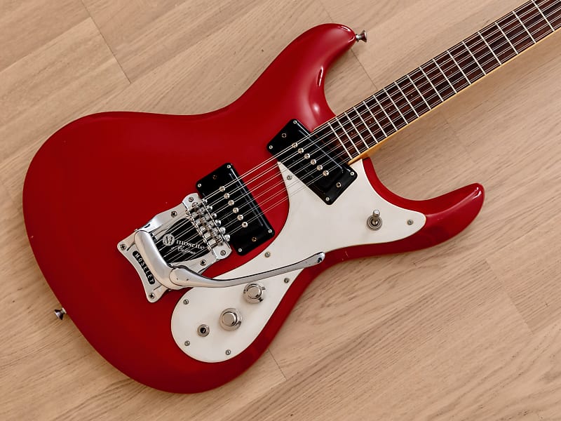 1960s Mosrite Ventures Model XII Vintage 12 String Electric Guitar Red w/ Case, USA-Made image 1