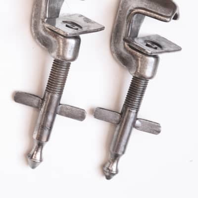 Ludwig Bass Drum Spurs (legs), Logo-Stamped, Die Cast Clamps, Traps Era  / 1920s-30s image 7