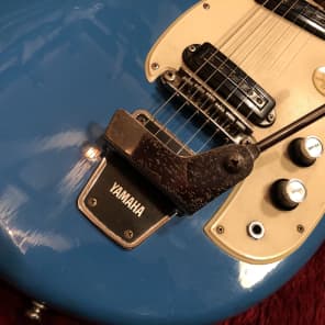 c.1969 Yamaha SG-2C “Flyng Banana” MIJ Vintage Guitars “Aqua Blue” image 6