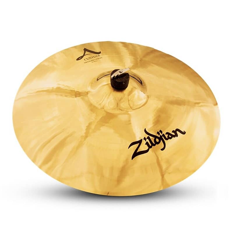 Zildjian A Custom Crash Cymbal - 19" Medium Brilliant Finish Brilliant Finish image 1