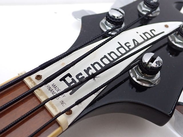 Fernandes RB-80 1980 Black & Chrome RB bass: Neck-thru 2jack 