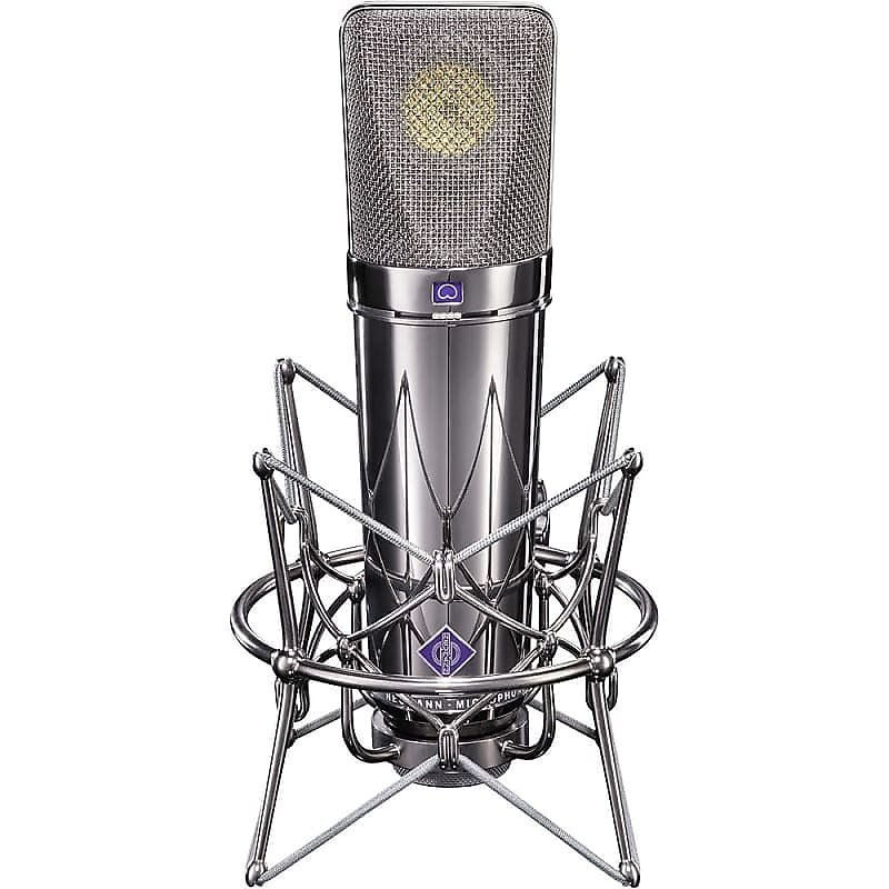 Neumann U 87 Rhodium Edition Set Limited Edition Large Diaphragm Multipattern Condenser Microphone image 1