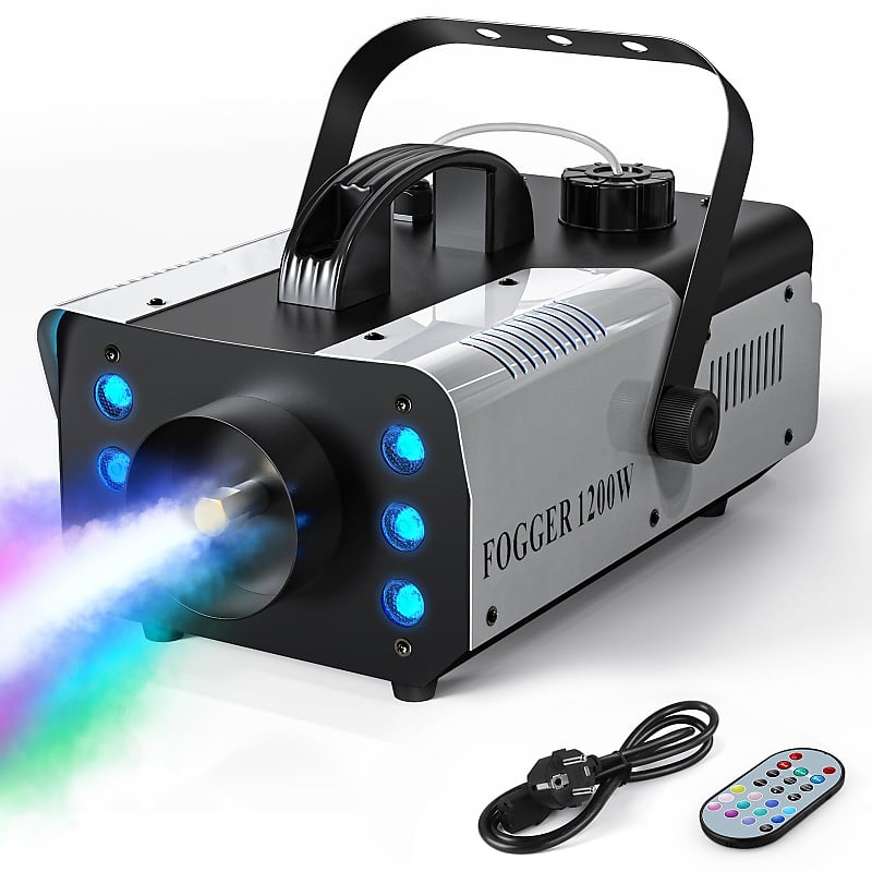 ZonQoonz 1200W Nebelmaschine with 9 RGB 3 in 1 LED Light, | Reverb