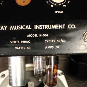 Kay 504 W/Tremolo, 1950's  Vintage Tube Amp Made in USA image 11