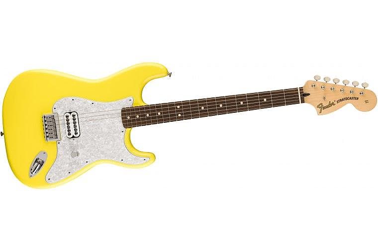 FENDER - Stratocaster Tom Delonge Limited Edition Graffiti Yellow 0148020363 image 1