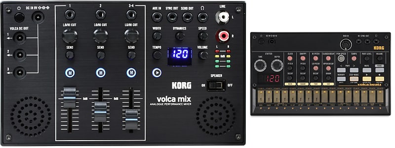 Korg Volca Mix 4-channel Analog Performance Mixer  Bundle with Korg Volca Beats Analog Drum Machine image 1