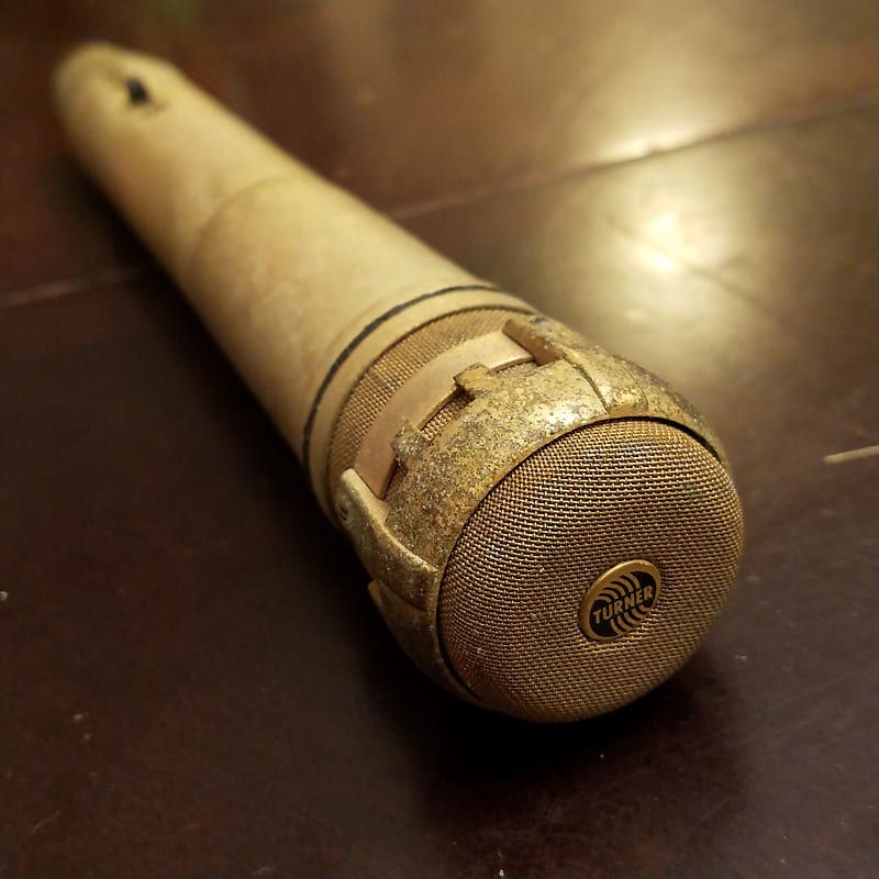 Turner 500 Dynamic Cardioid Mic Rare Gold XLR hiZ lowZ Reverb