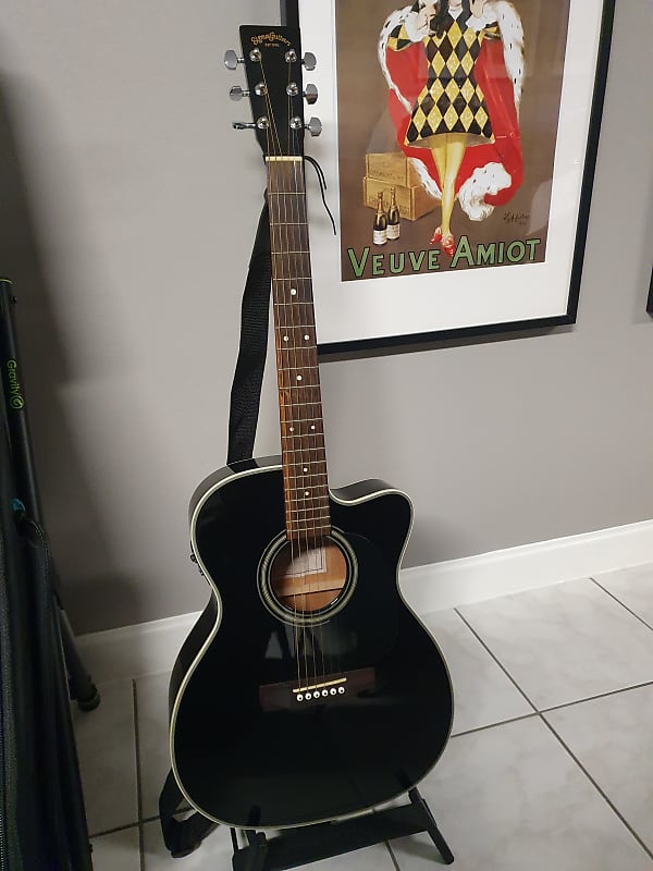 Sigma 000MC-1STE BK with Electronics 2014 - Schwarz Hochglanz | Reverb