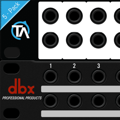 5 - Pack Blank Patch Bay Labels Compatible with DBX PB-48 by Trace Audio image 1