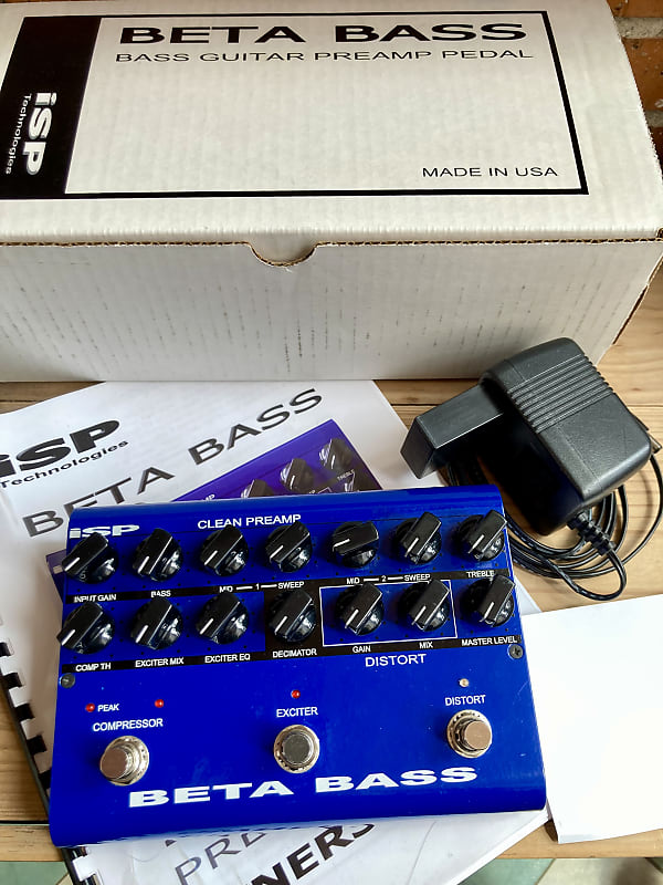 ISP Technologies Beta Bass Preamp 2010s - Blue image 1