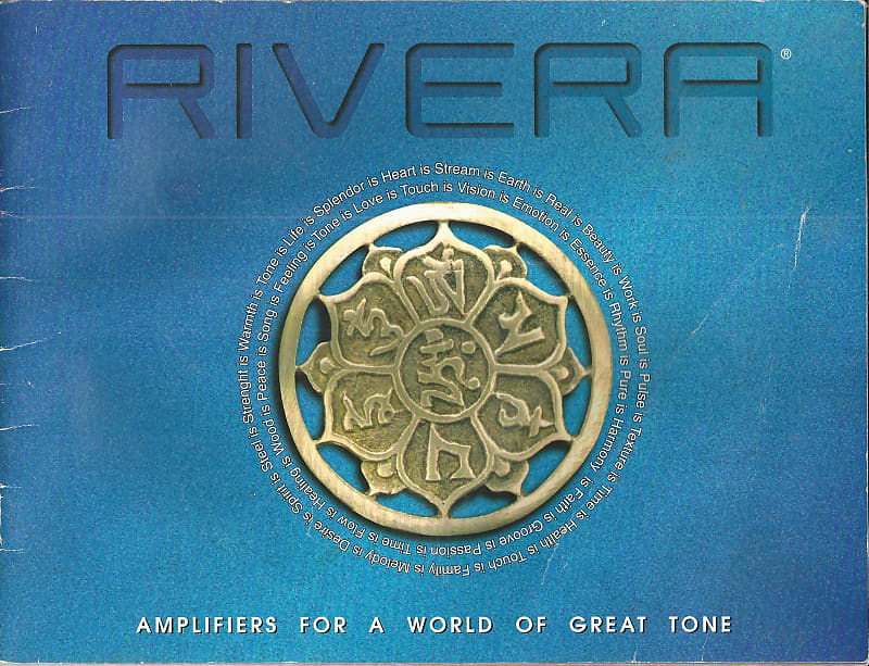Rivera catalog, "Amplifiers For A World of Great Tone", 1998 Reverb