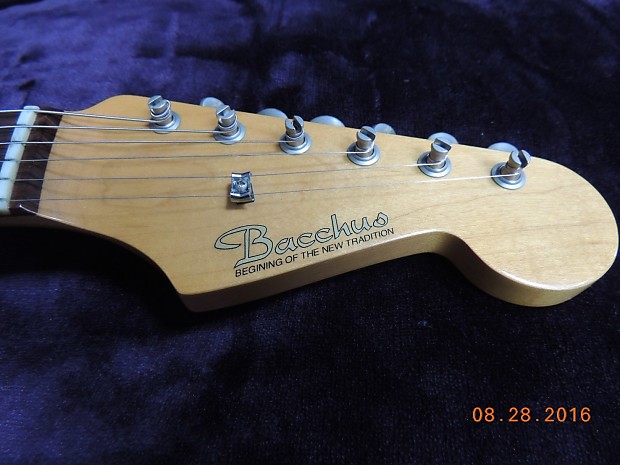 Bacchus BST-62 3 Tone Sunburst Strat Stratocaster electric guitar OHSC plus  extra loaded pickguard! | Reverb