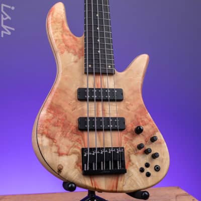 Fodera 40th Anniversary Emperor Deluxe 5-String Bass Natural Japanese Maple for sale