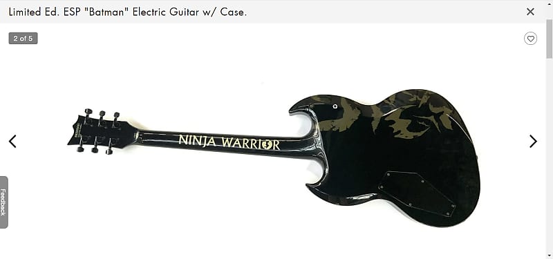 RARE ESP Viper Limited Edition Batman 2005, excellent | Reverb