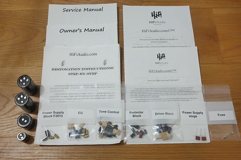 Sansui AU-7500 restoration kit filter capacitor repair rebuild fix  			