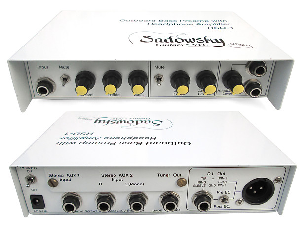 Sadowsky RSD-1 Outboard Bass Preamp & Headphone Amplifier with EQ & DI