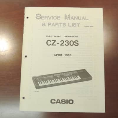 Casio CZ-230S Service Manual & Parts List [Three Wave Music]