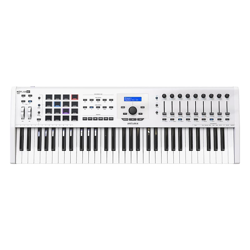 Arturia KeyLab MkII 61 Keyboard Controller - White image 1