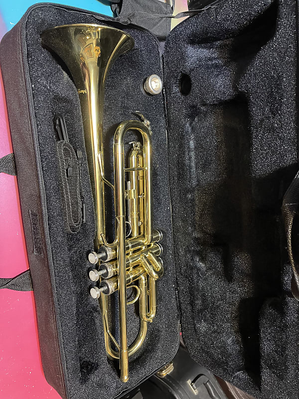 mendini student grade trumpet w/case and mouthpiece image 1