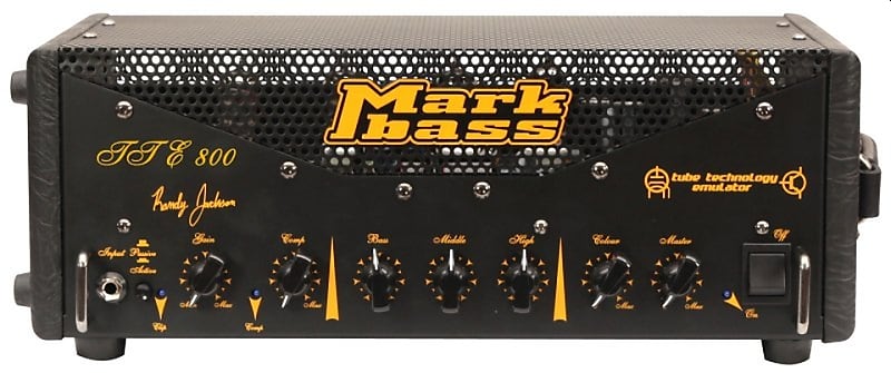 Markbass TTE 800 Bass Top - "Randy Jackson" Signature :: 6 Kg. (!) schwarz/gelb image 1
