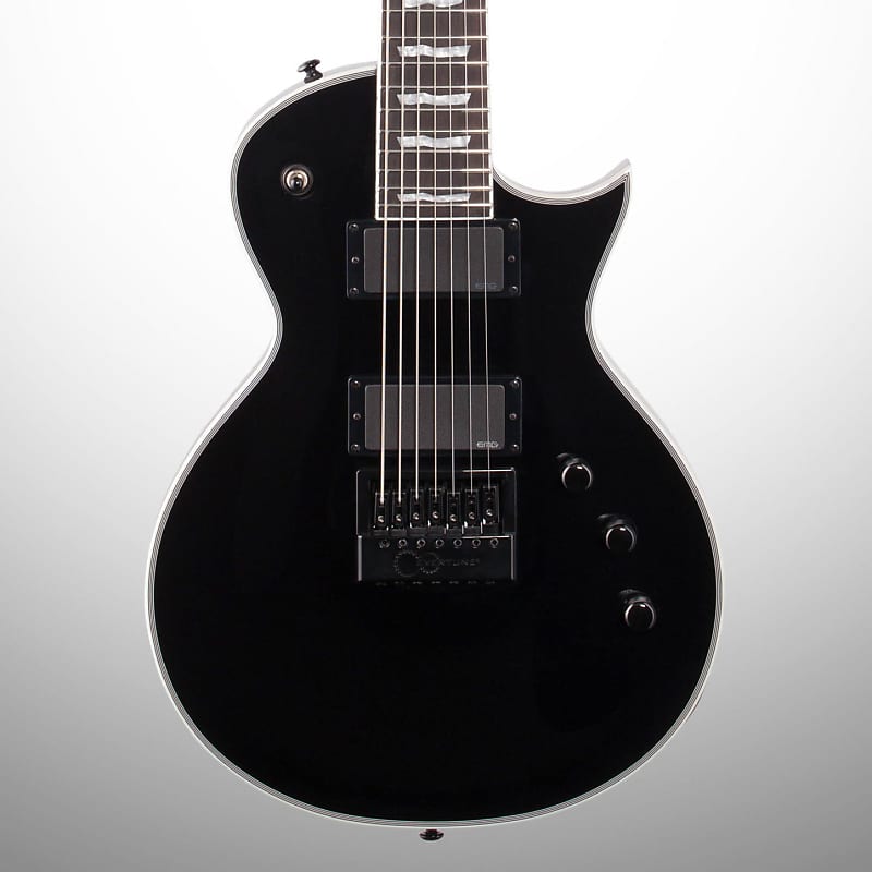 ESP LTD Eclipse EC-1007 EverTune Electric Guitar, 7-String, Black image 1
