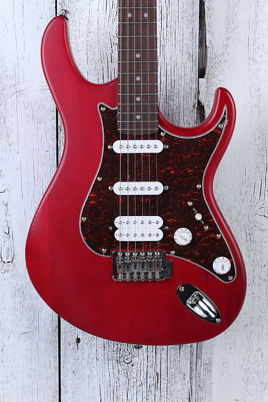Cort G110 Double Cutaway Solid Body Electric Guitar Open Pore | Reverb