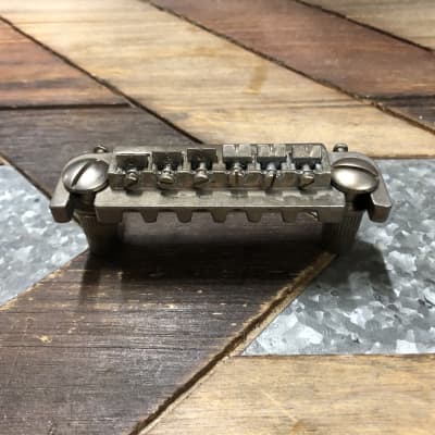 Real Life Relics Aged Nickel Badass Style Wrap Around Bridge Kit With Studs and Posts   [E7] image 2