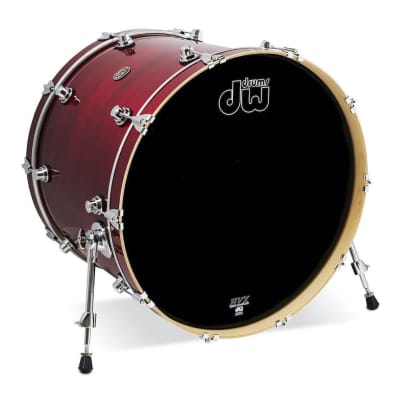 DW Performance Bass Drum 24x18 Cherry Stain image 2