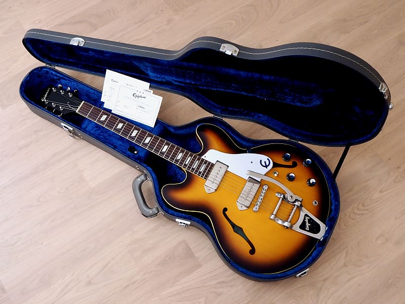 1998 Epiphone Elitist '64 Casino Sunburst Near Mint w