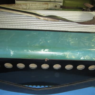 Titano Accordion model 546 - Green/Blue Pearloid image 14