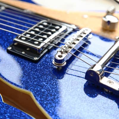 Electric Guitar DUESENBERG STARPLAYER TV - Blue Sparkle + Custom Line Case image 3