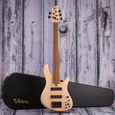 Fodera Emperor 5 Standard 5-String Bass, Natural image 8
