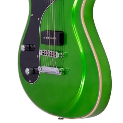Eastwood Sidejack Baritone 20th LTD LH - Metallic Emerald image 3