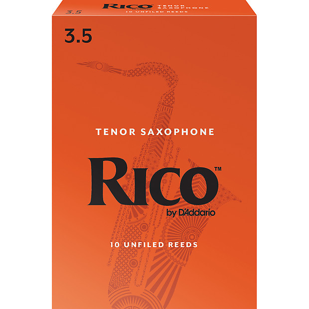Rico RKA1035 Tenor Saxophone Reeds - Strength 3.5 (10-Pack) image 1