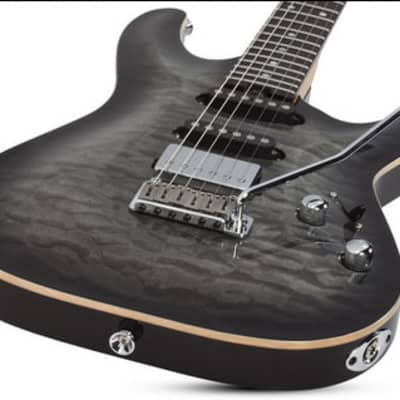 Schecter California Classic Series Electric Guitar w/ Case - Charcoal Burst image 7