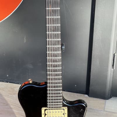 Renaissance SPG Lucite Guitar 1980 - a very rare Black Lucite example w/2 hang tags that's quite minty. image 7