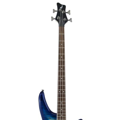 Jackson JS Series Spectra Bass JS3Q - Amber Blue Burst image 4