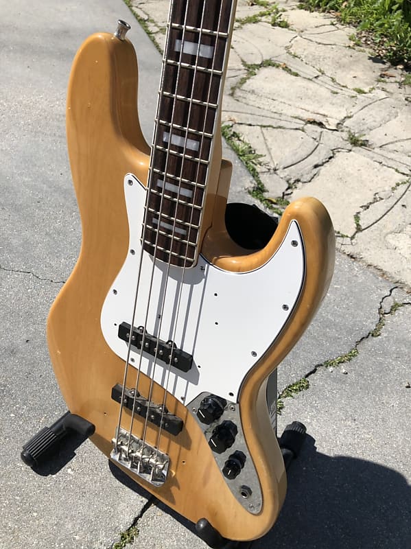 MIJ Fender Japan 70s Reissue Jazz Bass Natural 1998 | Reverb