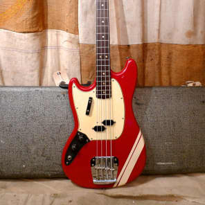 Fender Mustang Bass 1968 Red Lefty image 2