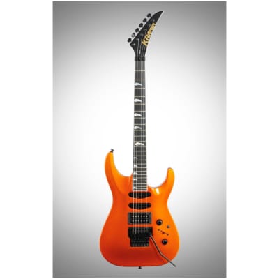 Kramer SM-1 Electric Guitar, with Black Floyd Rose, Orange Crush image 2