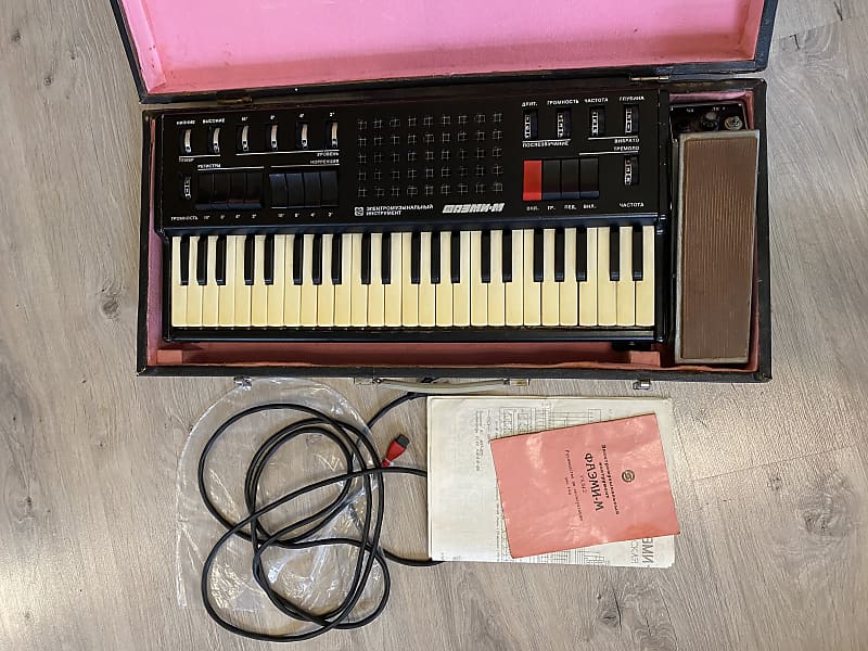 FAEMI M Polivoks vintage Analog Polyphonic synthesizer Soviet USSR (CASE, DOCS) image 1