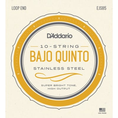 D'Addario EJS85 Stainless Steel Bajo Quinto Strings
