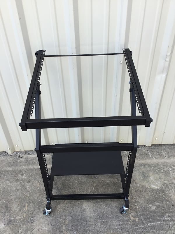 Rack Mount Cart Stand Rolling Studio Mixer Gear Pro Audio IT Server Holder  Case