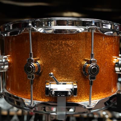 DW USA Performance Series DRP6514SS 6.5" x 14" Pure Maple Snare Drum Gold Sparkle (2023) image 3