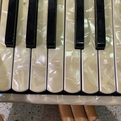 Giulietti Ivory accordion vintage beautiful with case image 3