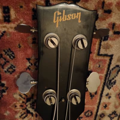 1973 Gibson EB-0 Cherry w/ OHSC | 1970s Gibson Purple Lining | Reverb